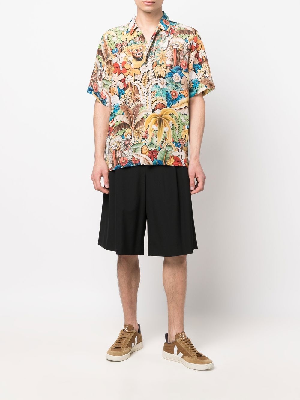 graphic-print short-sleeve shirt - 2
