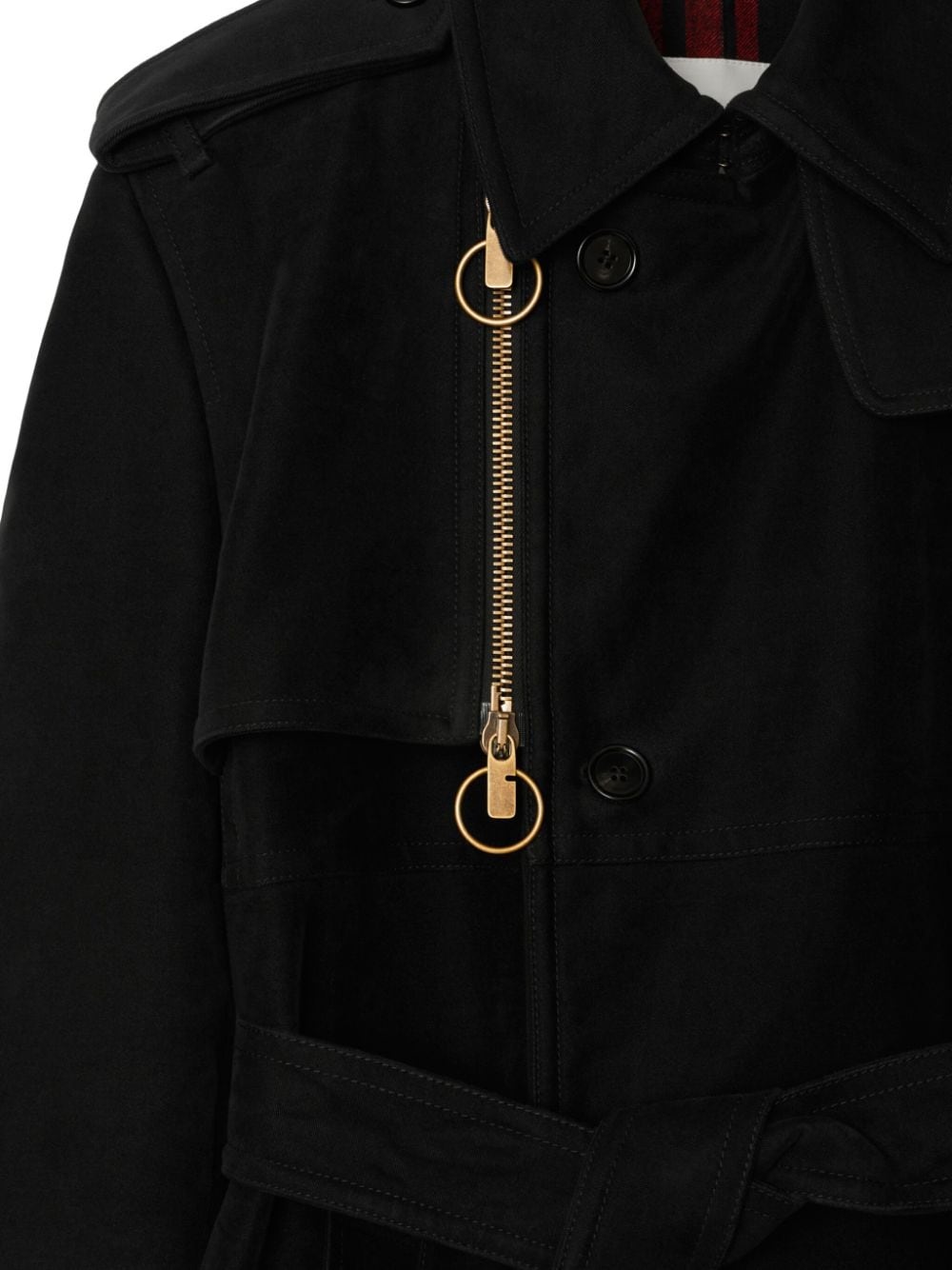 belted trench coat - 3