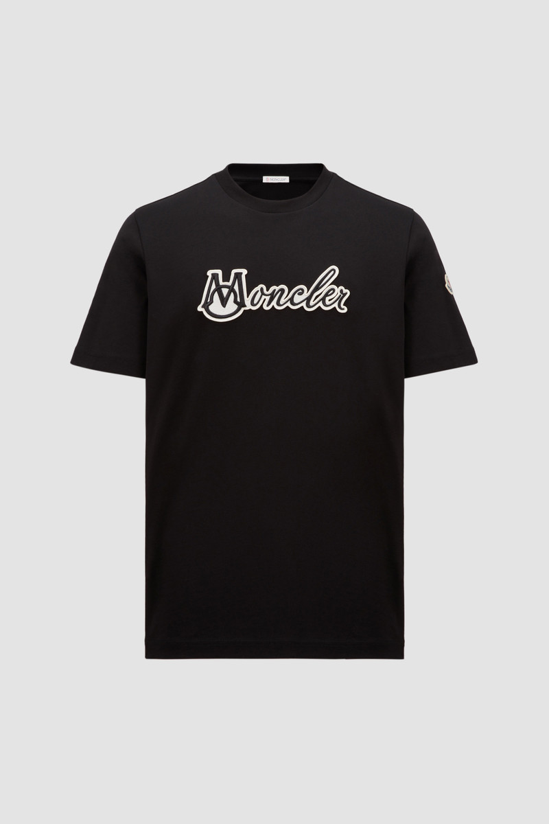 Embroidered Varsity Logo Cotton T-shirt 1