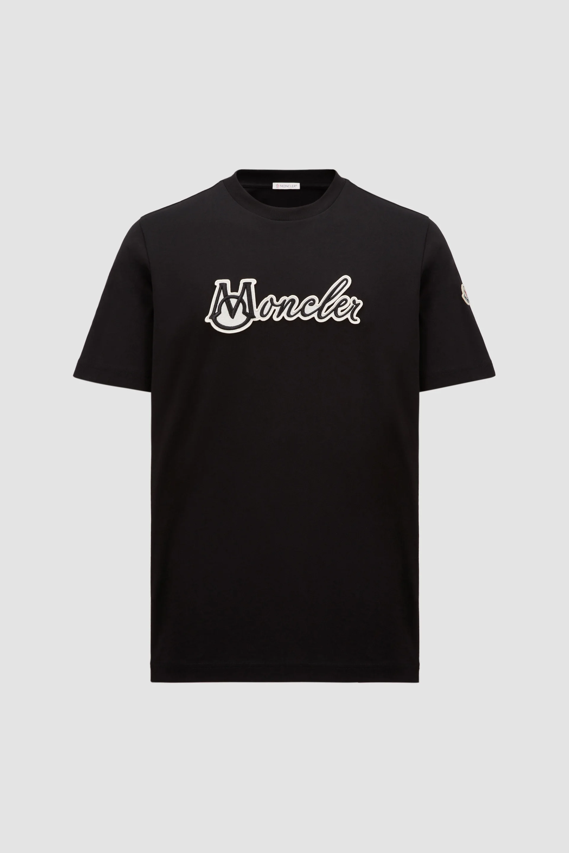 Embroidered Varsity Logo Cotton T-shirt - 1