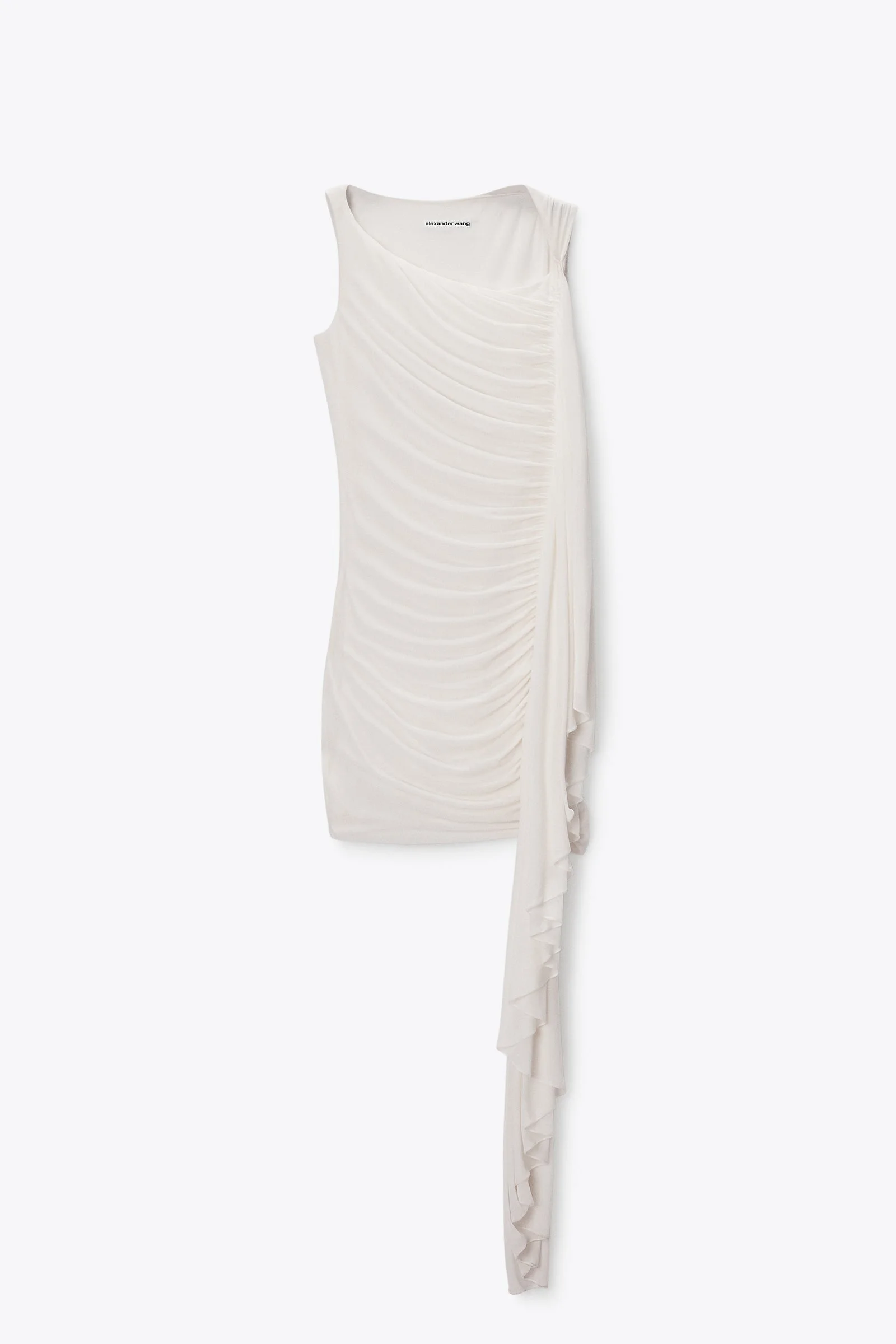 asymmetric ruched mini dress - 1