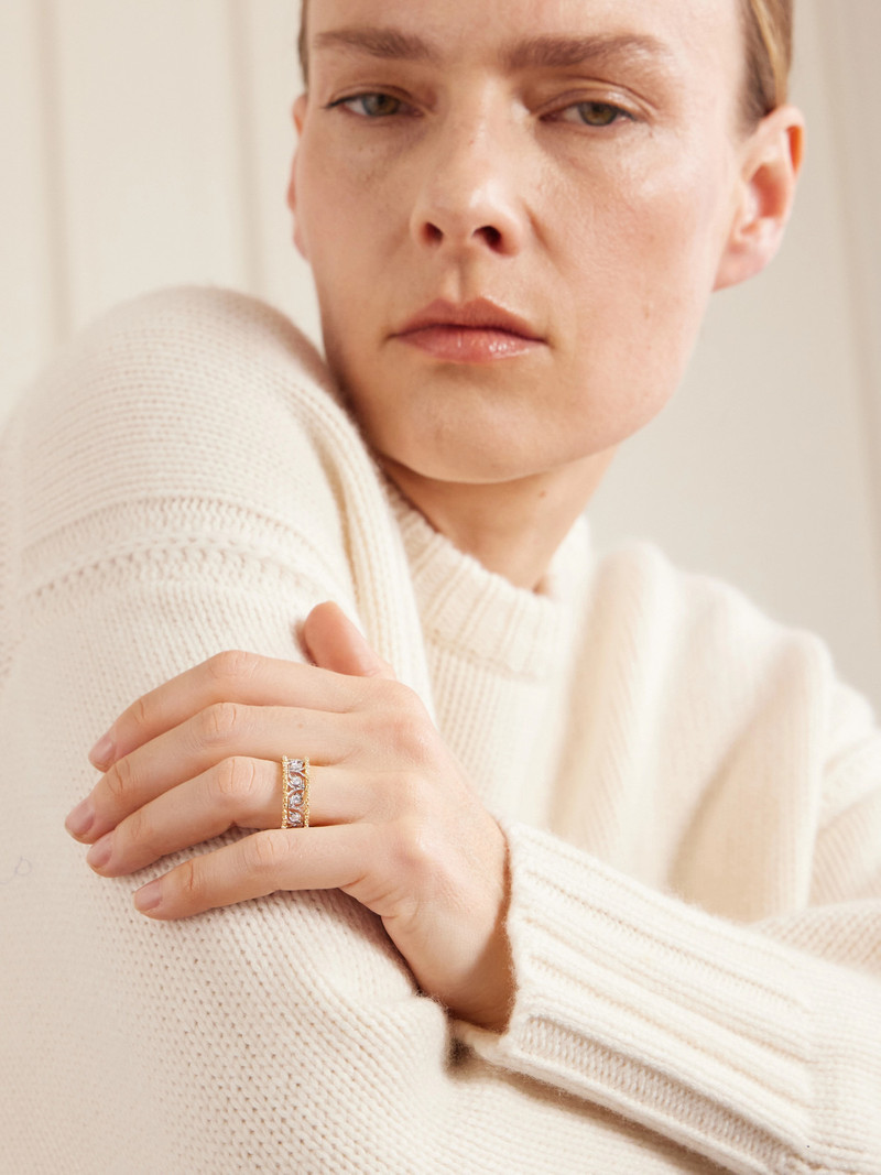 Buccellati Ramage Eternelle 18-karat Yellow And White Gold Diamond Ring outlook