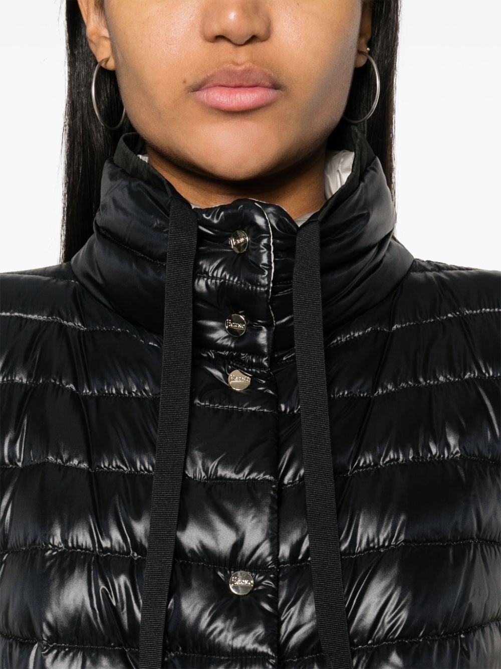 padded quilted gilet - 5