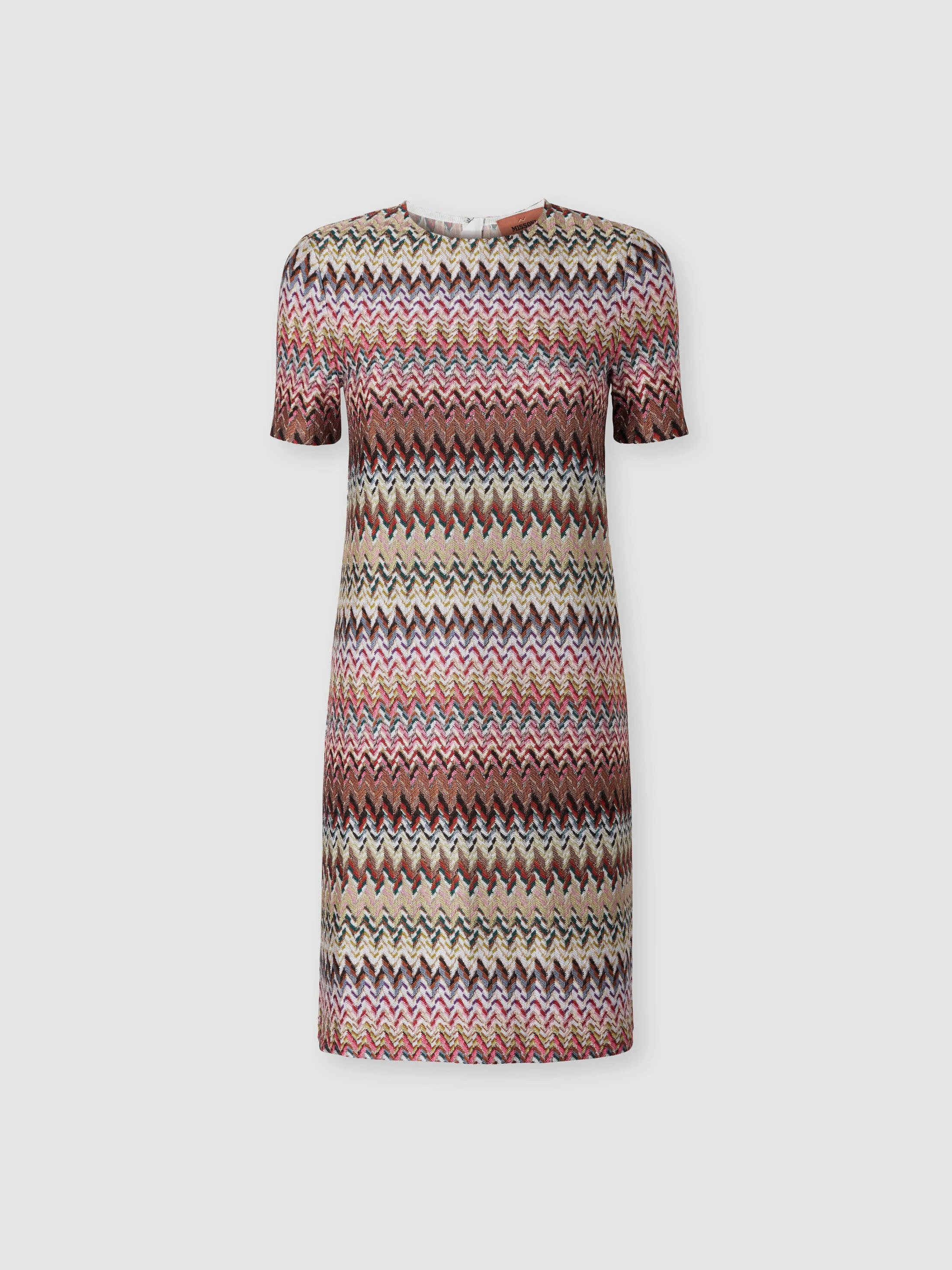 Missoni Half-sleeved Dress In Zigzag Viscose Blend in Multicoloured at Nordstrom - 1