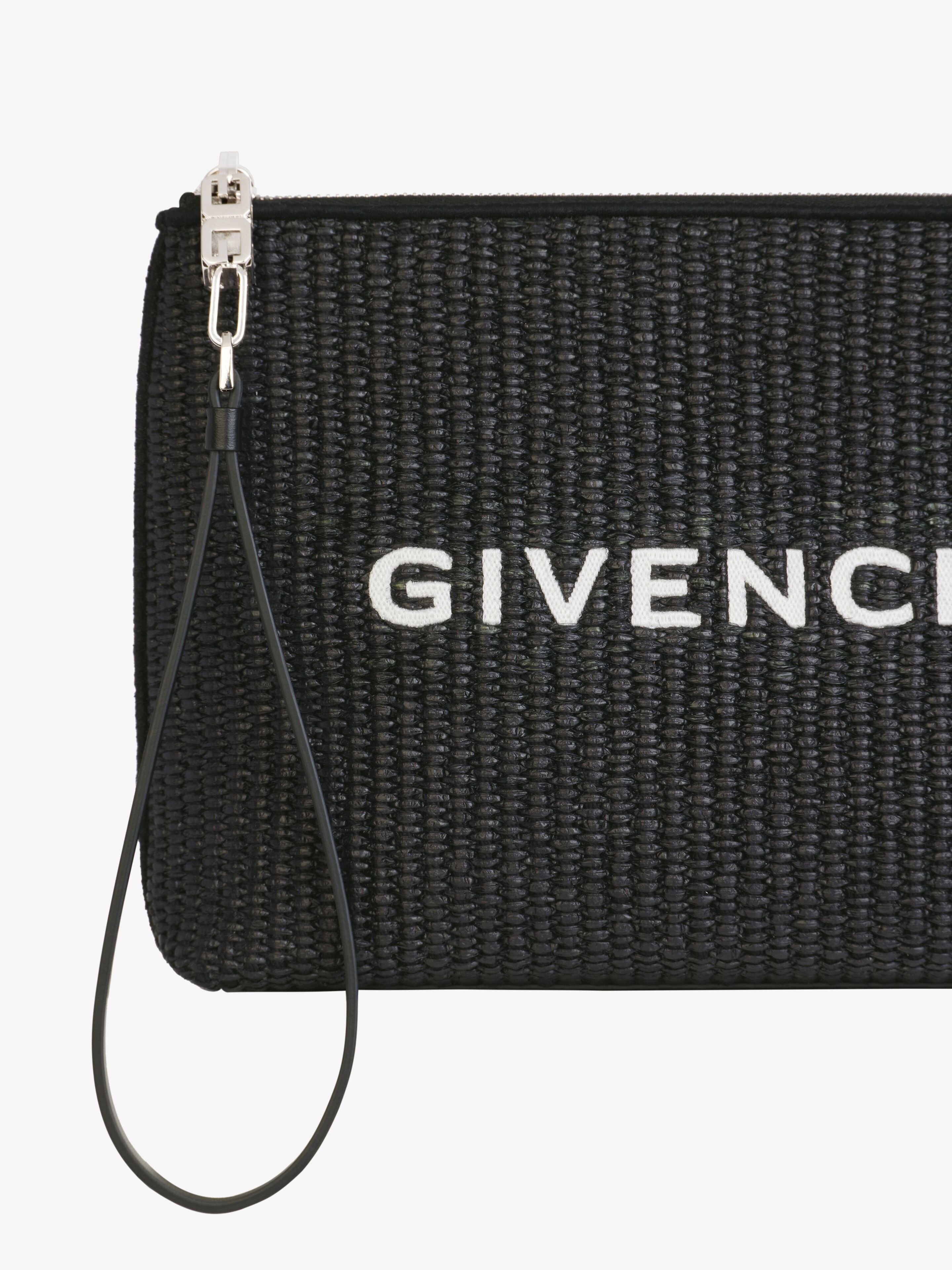 GIVENCHY TRAVEL POUCH IN RAFFIA - 4