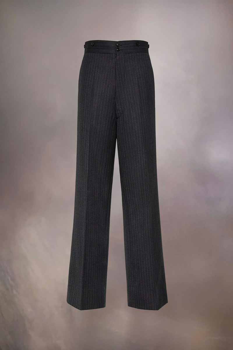 Barathea Wool Trousers - 1