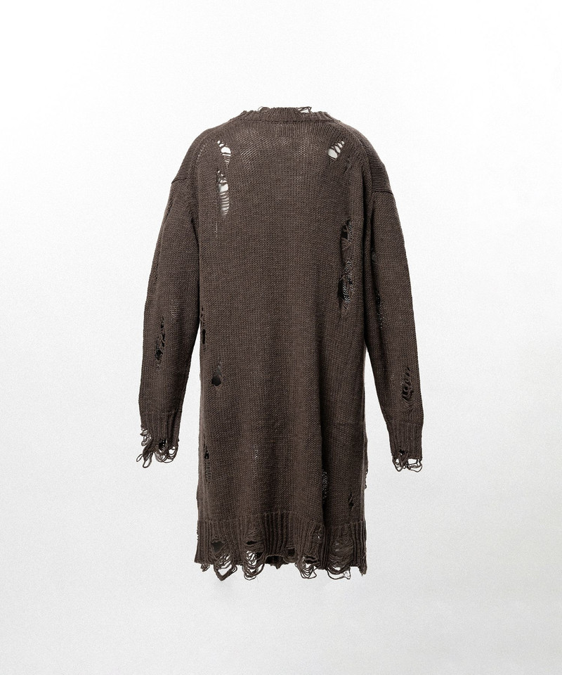 Damaged Low Gauge Long Cardigan 29