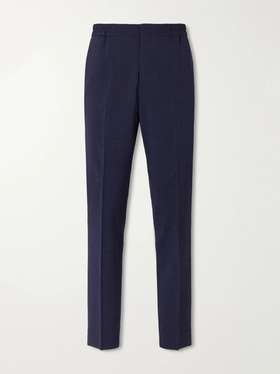 Straight-Leg Wool-Blend Seersucker Suit Trousers - 1