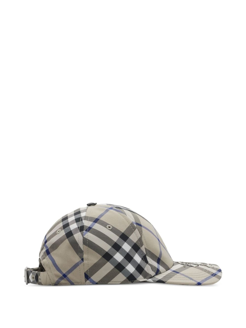 check pattern twill baseball cap - 3
