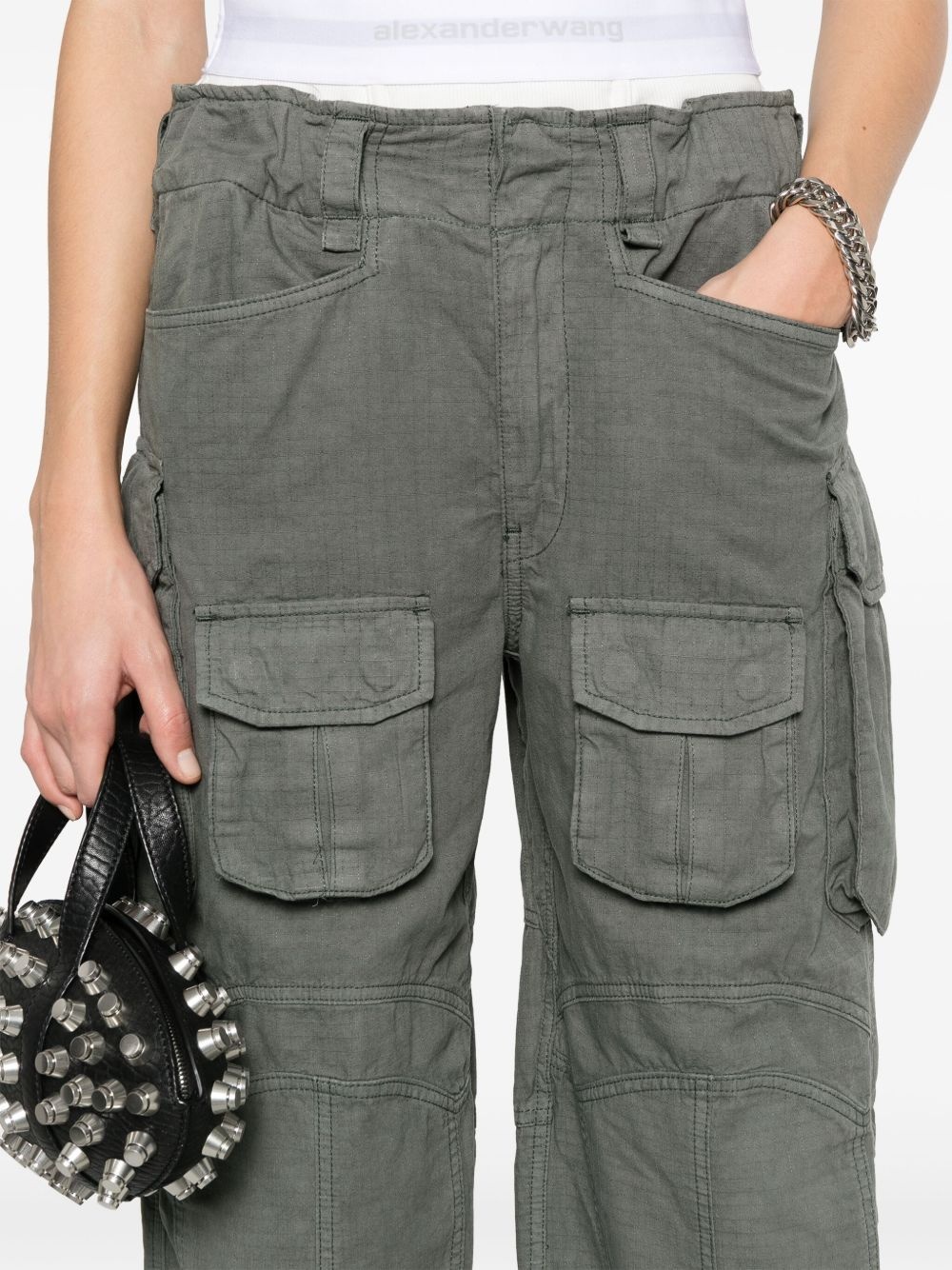 logo-waistband cargo pants - 5
