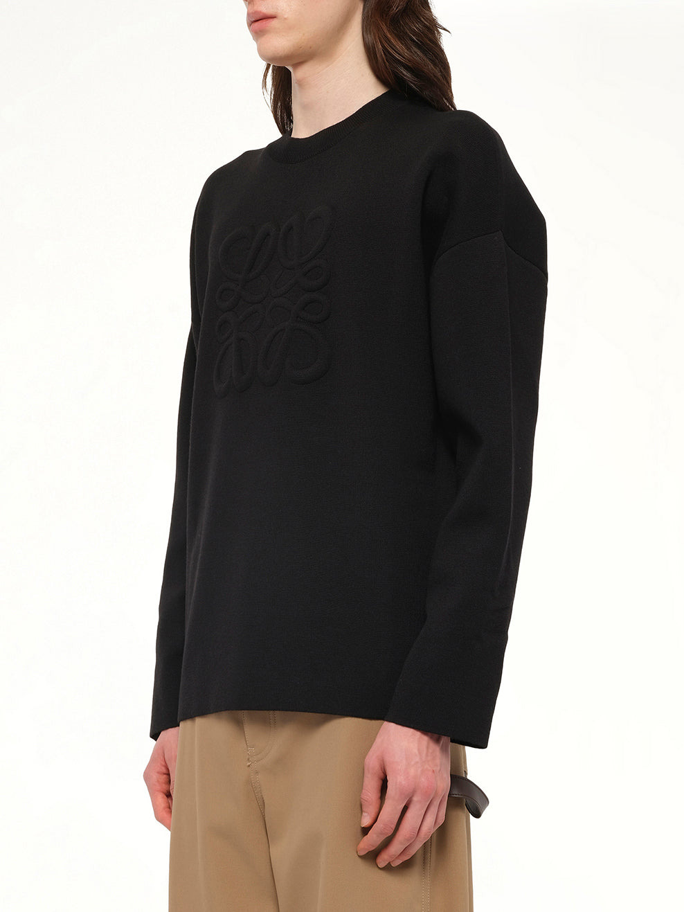 Anagram Sweater in Black - 3