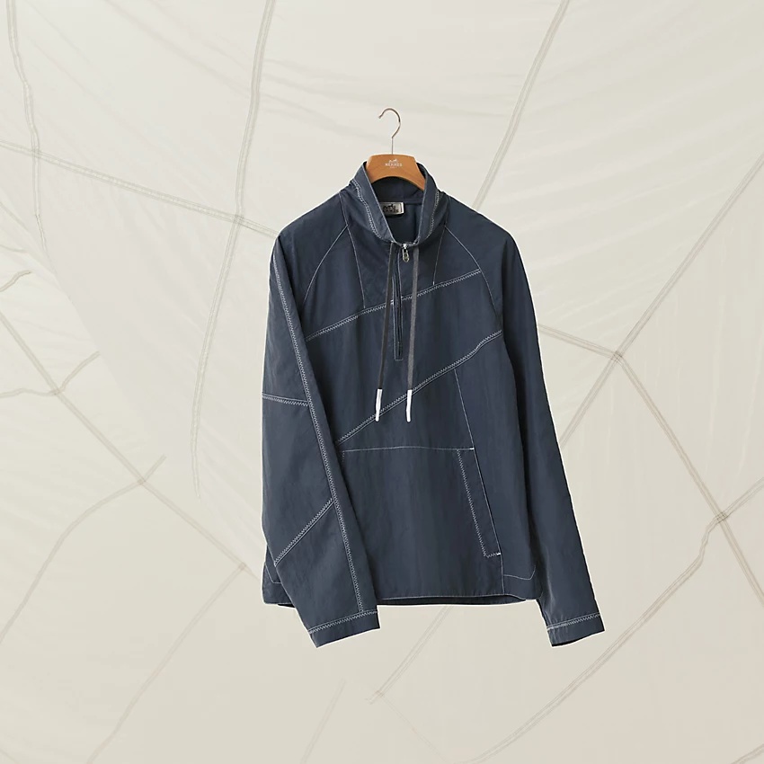 Sweater with zipped high collar - 5