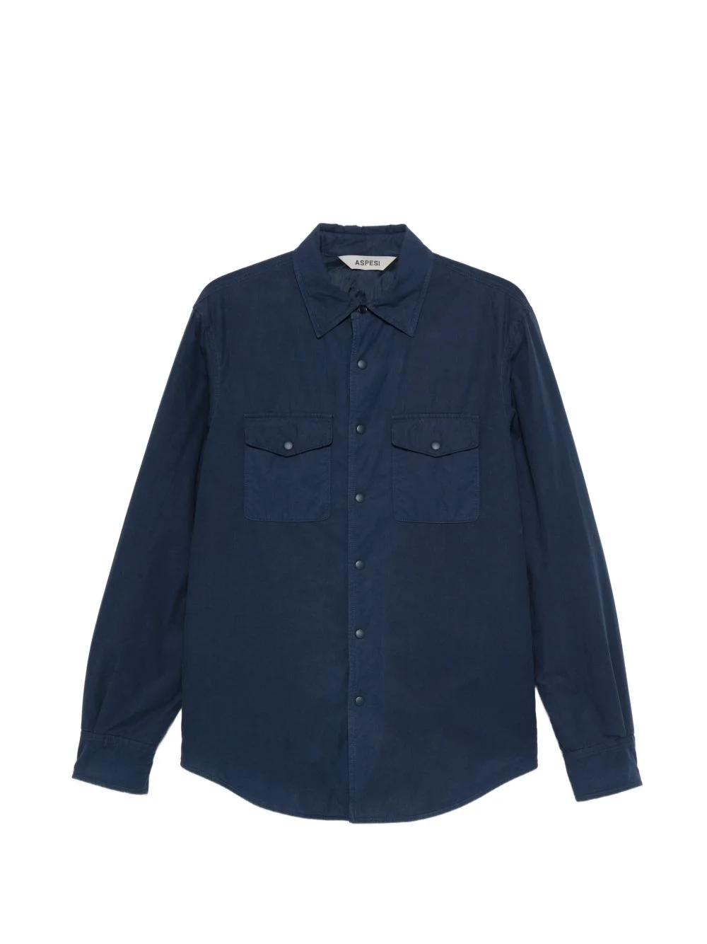 Mod. 13 buttoned chest-pocket cotton overshirt - 1