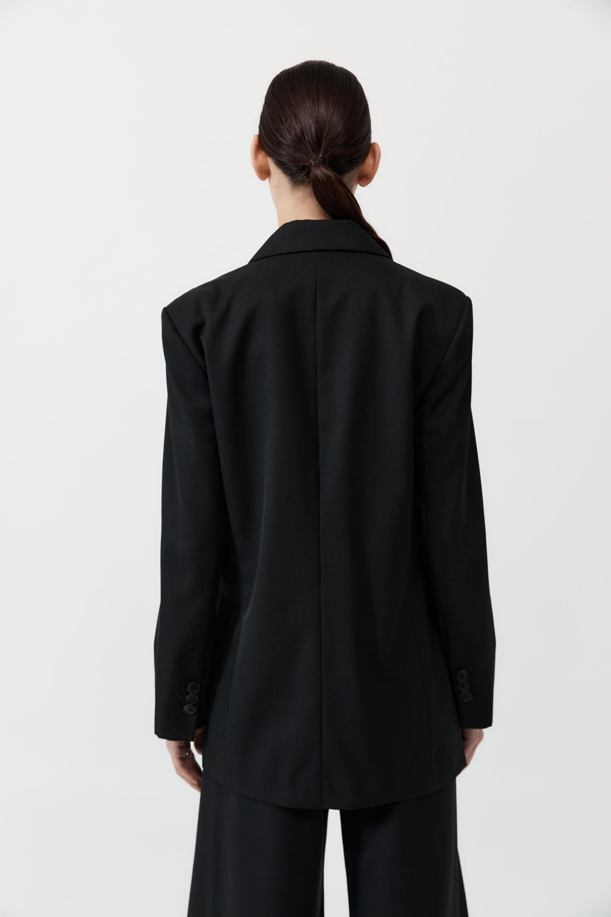 Wrap Blazer - Black - 6