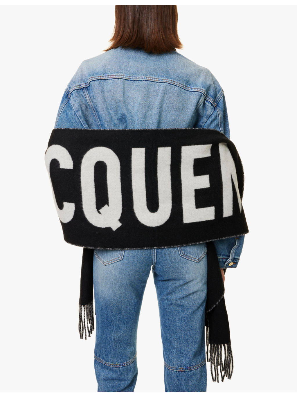 L'echarpe branded wool knitted scarf - 3