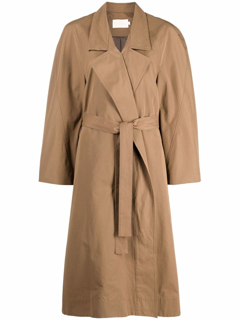 belted single-breasted coat 1