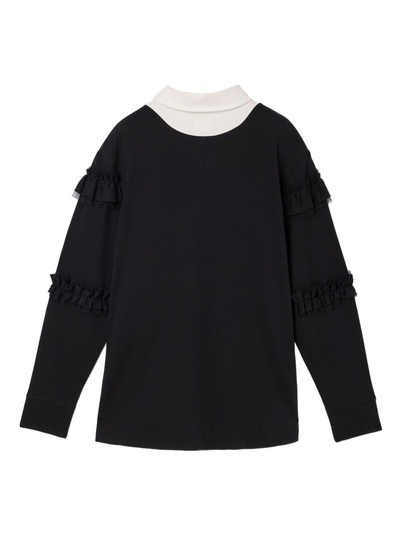 Simone Rocha ruffled polo shirt outlook