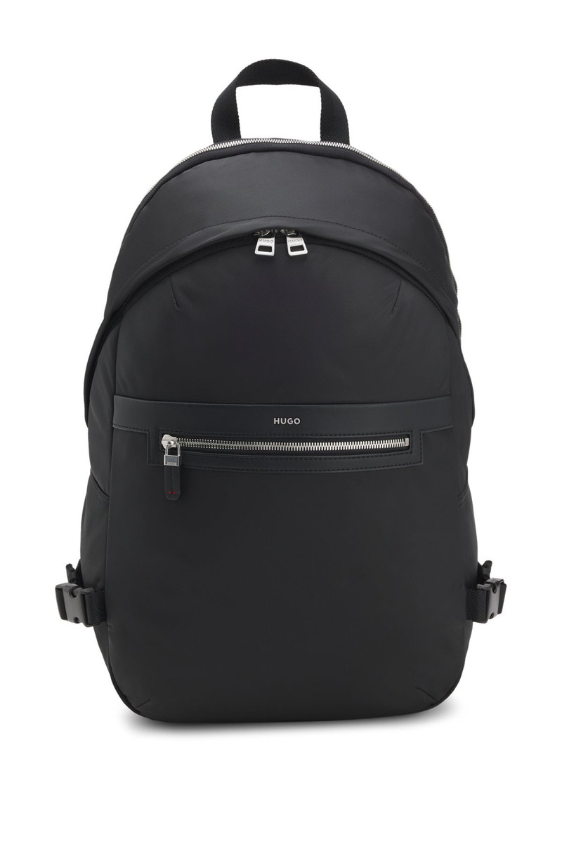 TWILL BACKPACK WITH METALLIC LOGO LETTERING - 1