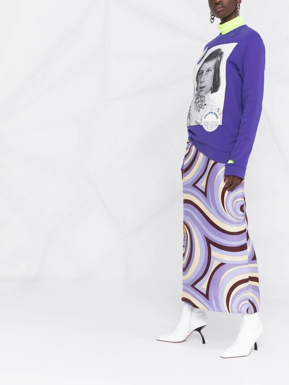 photograph print sweatshirt - 4