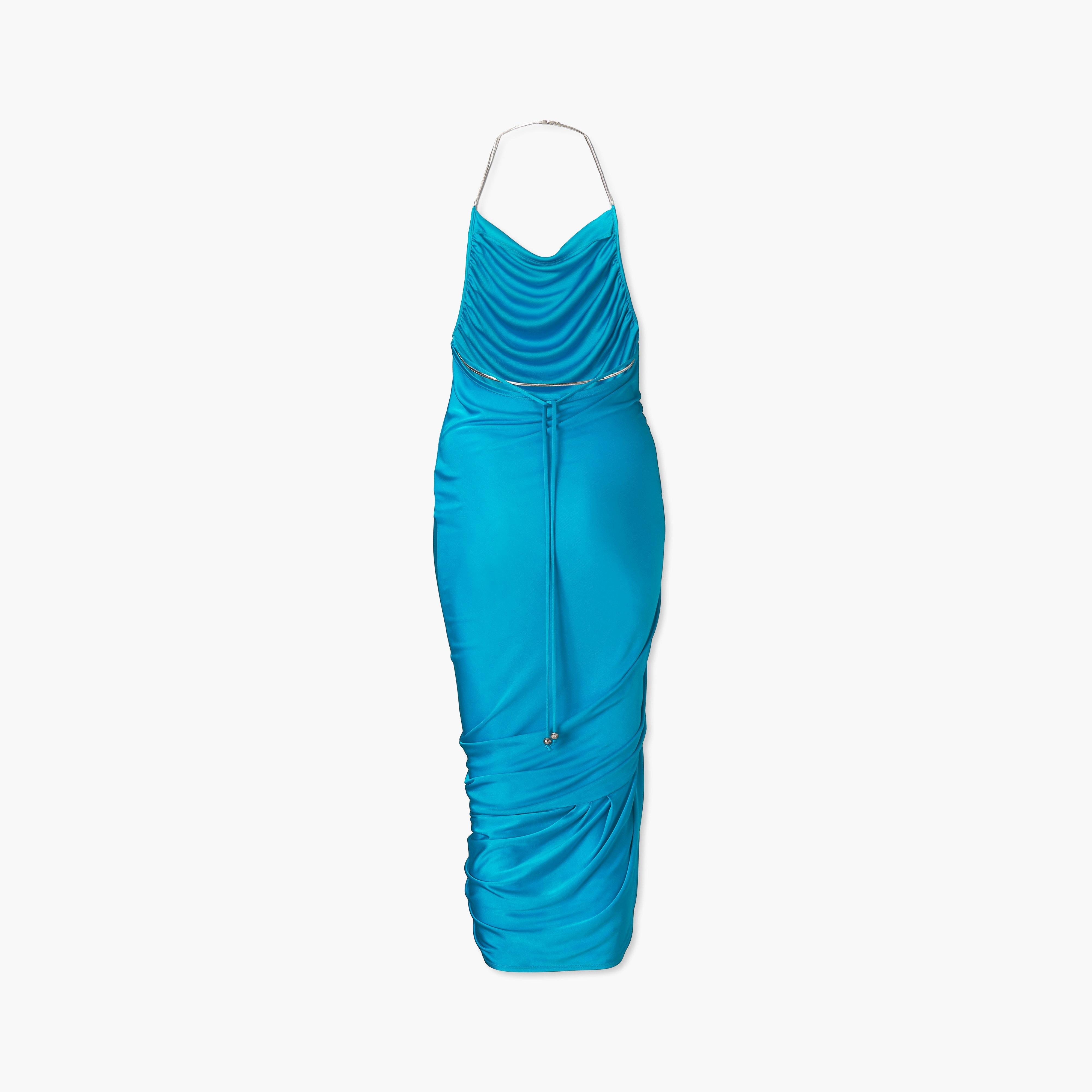 FLUID DRAPED DRESS - 5