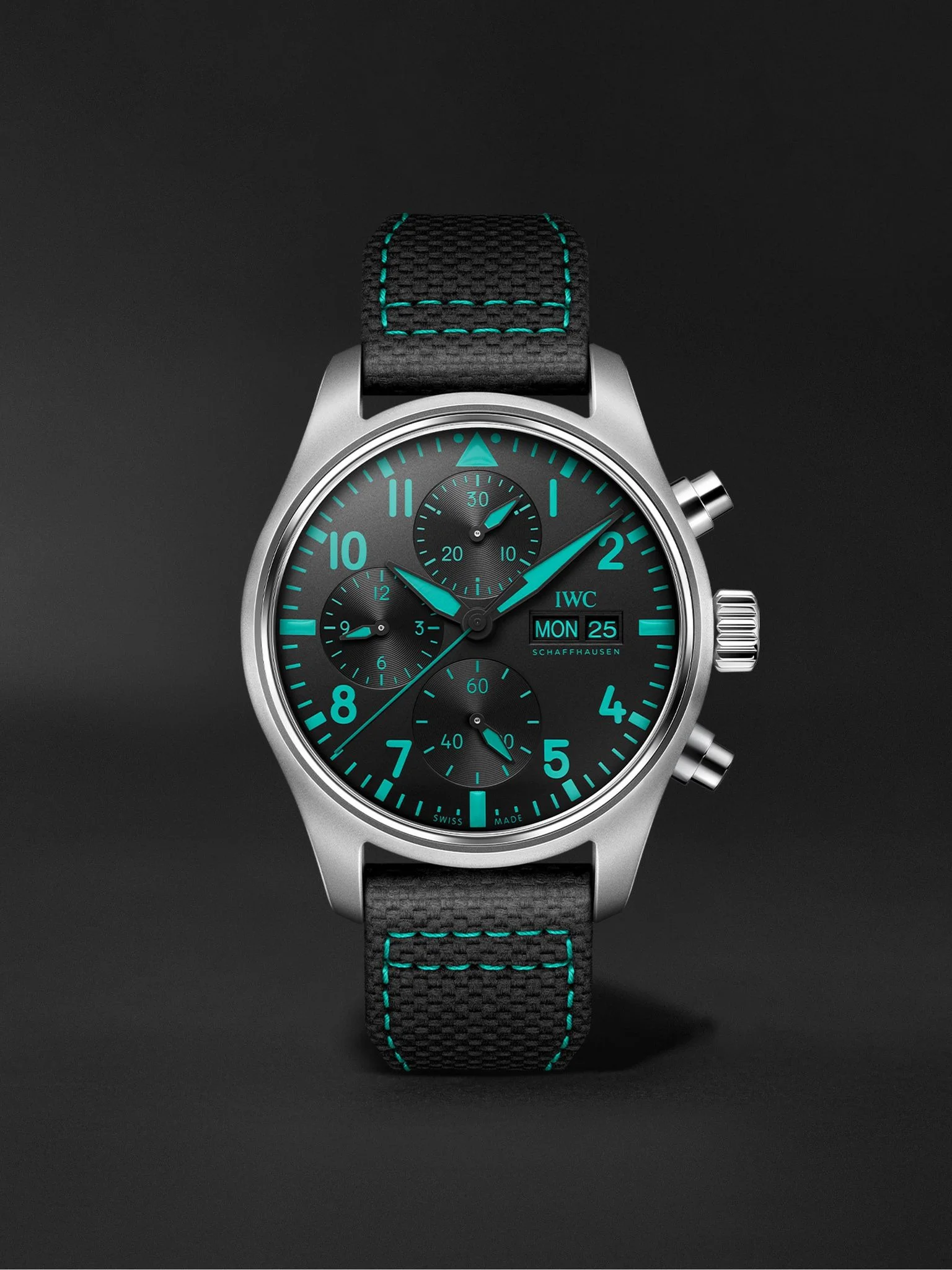 Pilot's Watch Mercedes-AMG Petronas Formula One™ Team Edition Automatic Chronograph 41mm Titanium an - 1