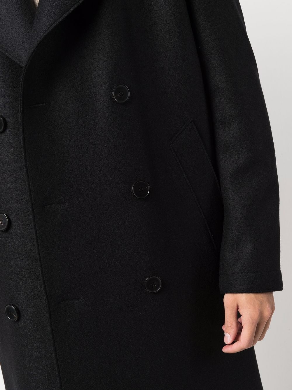 double-breasted tailored coat - 5
