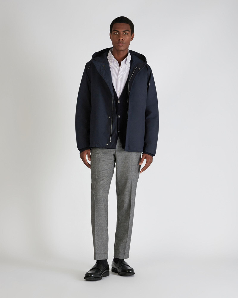 Technical fabric hooded jacket 5