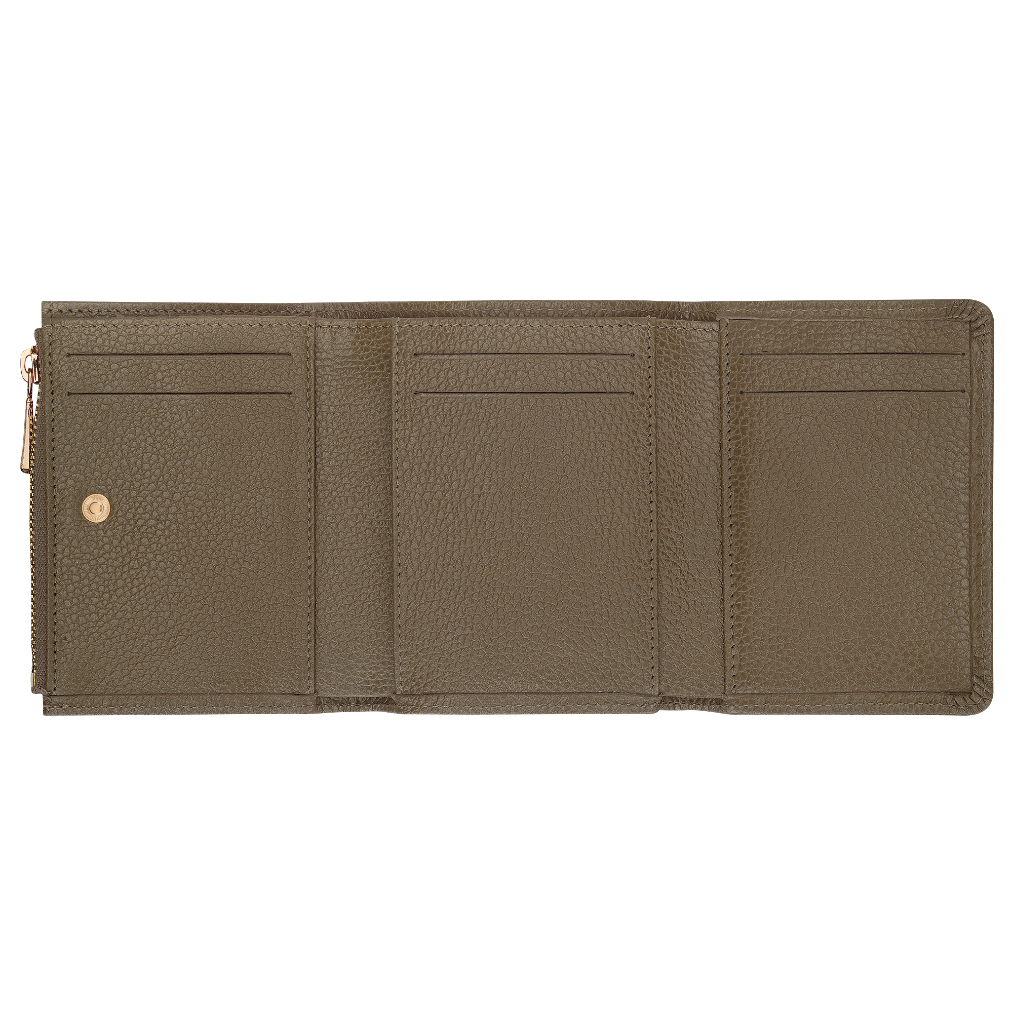 Le Foulonné Compact wallet Caper - Leather - 3