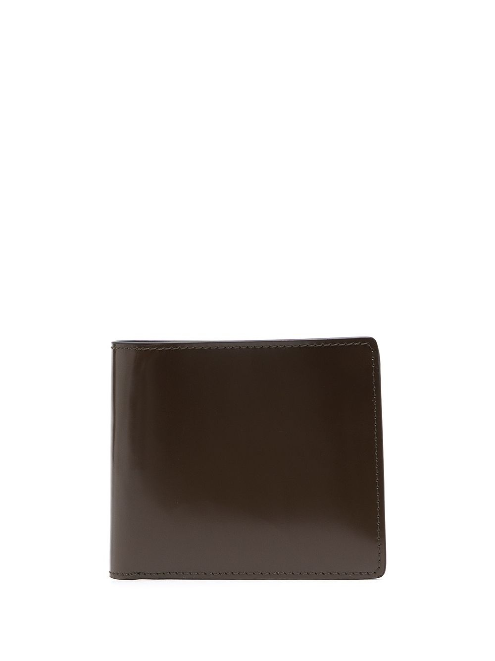 brushed four-stitch logo wallet - 1