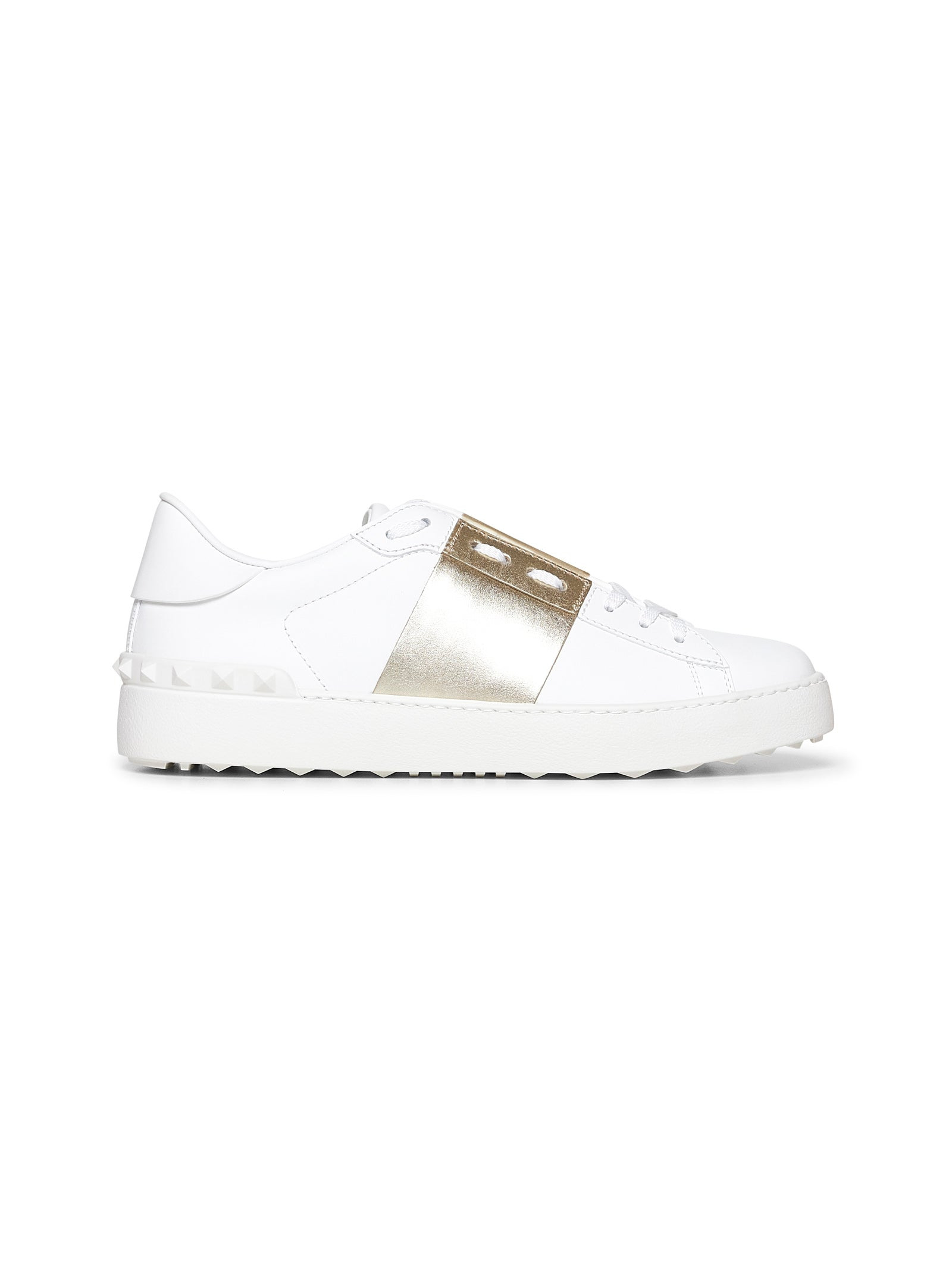 Valentino Garavani Women White Calfskin Open Sneakers - 1