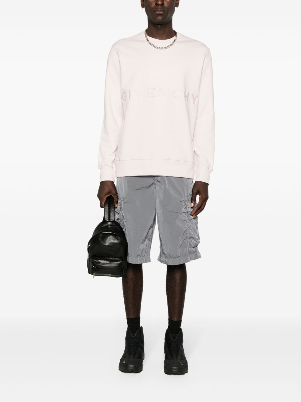 4G-embroidered cargo shorts - 2