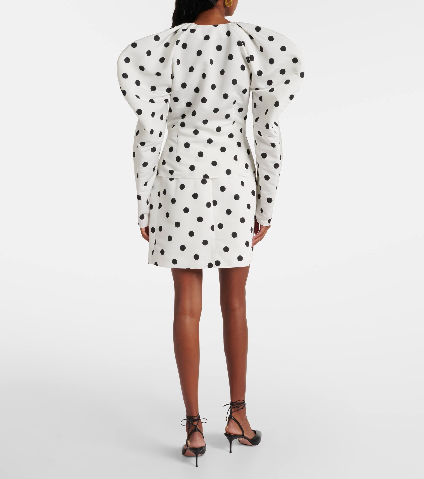 Polka-dot taffeta top - 3