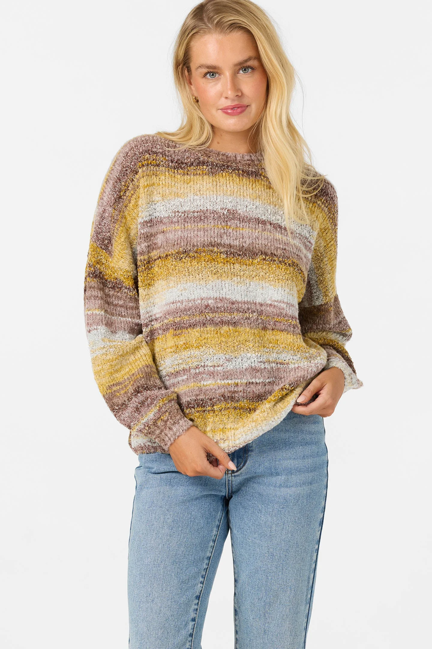 Bayou Stripe Long Sleeve Sweater - 1