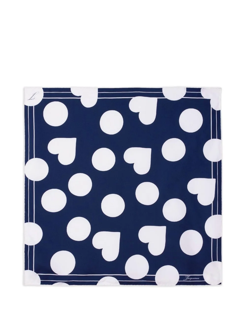 Le Foulard Coeur polka-dot scarf - 1