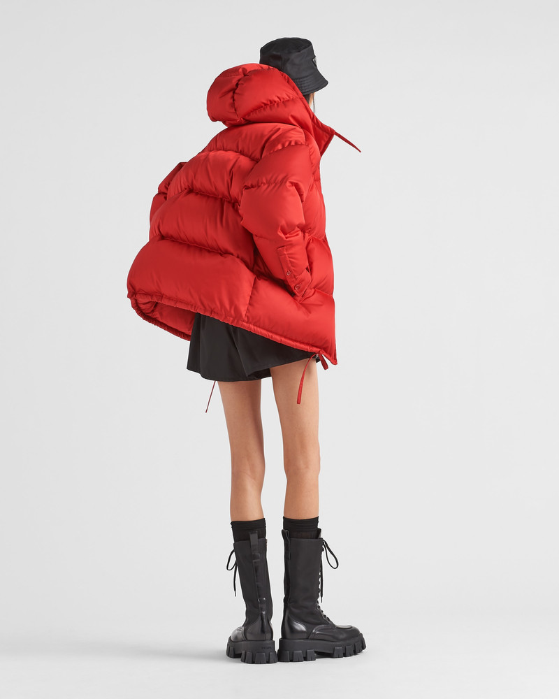 Re-Nylon hooded down jacket 5