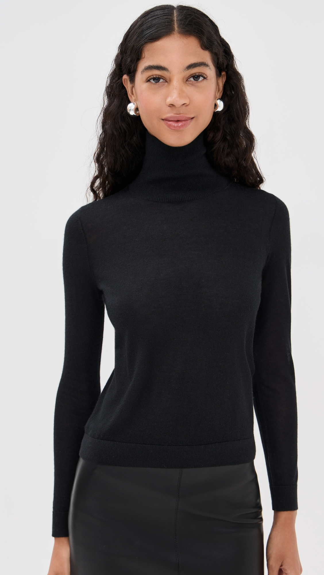 Long Sleeve Cashmere Turtleneck - 6