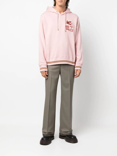 Etro logo-print long-sleeve hoodie outlook