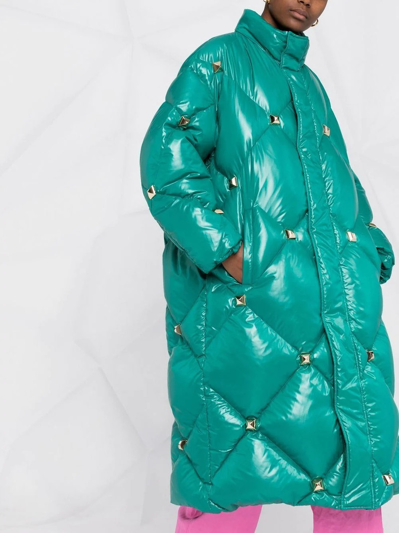 quilted studded 패딩 코트 5