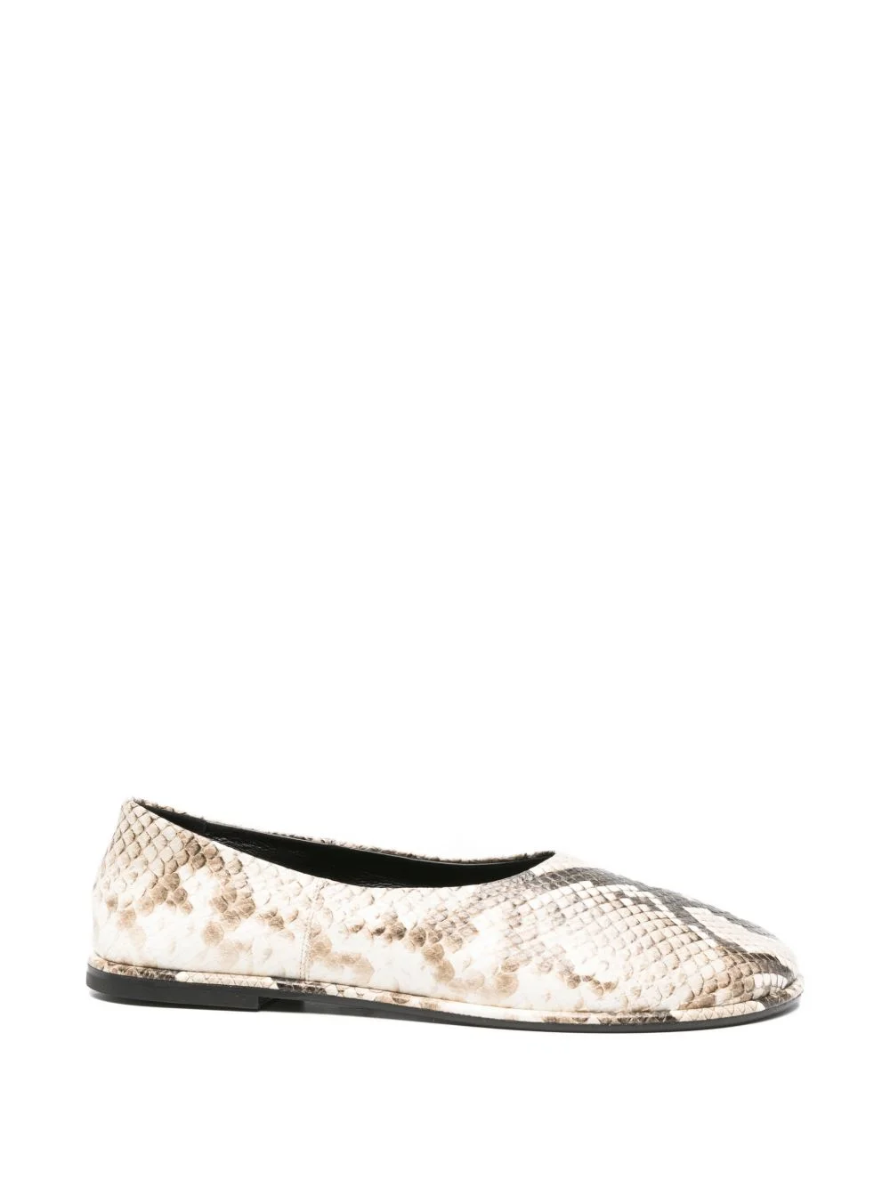 Suri snake-print flat pumps - 1