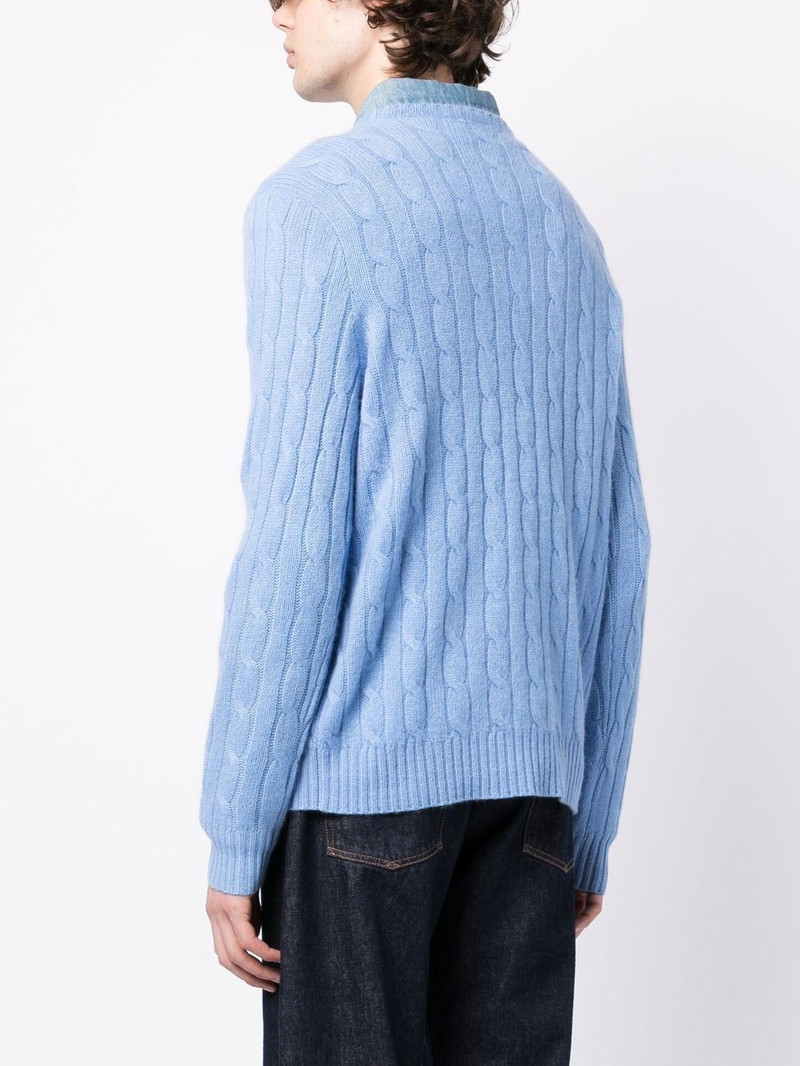 cable-knit cashmere jumper 4
