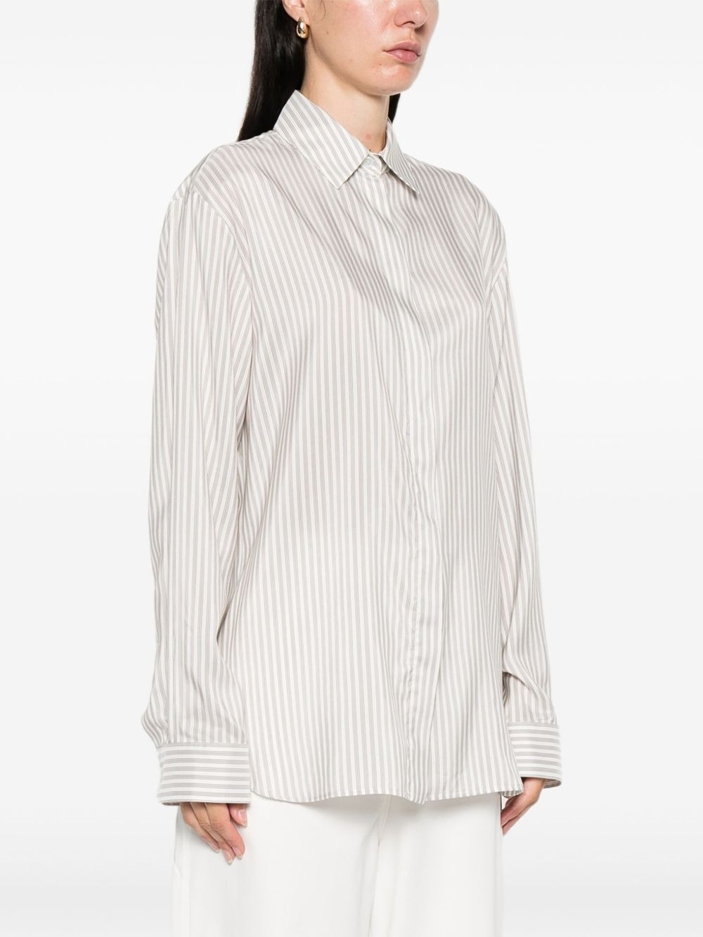 Vanda striped long-sleeve shirt - 3
