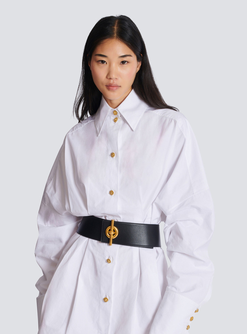 Balmain Calfskin T-Bar belt outlook