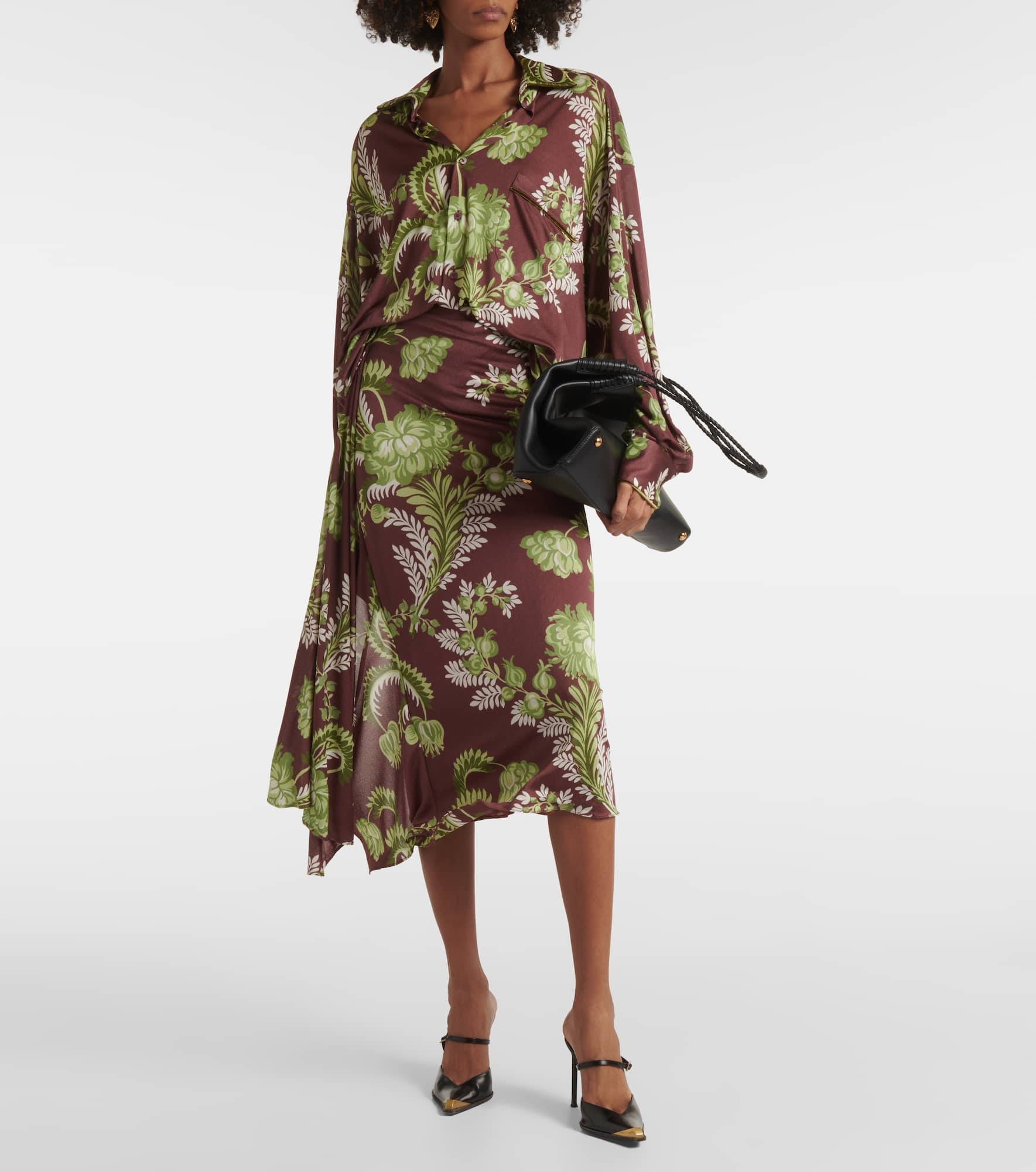 Floral oversized shirt - 2