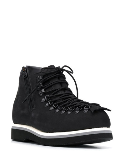 White Mountaineering lace-up boots outlook