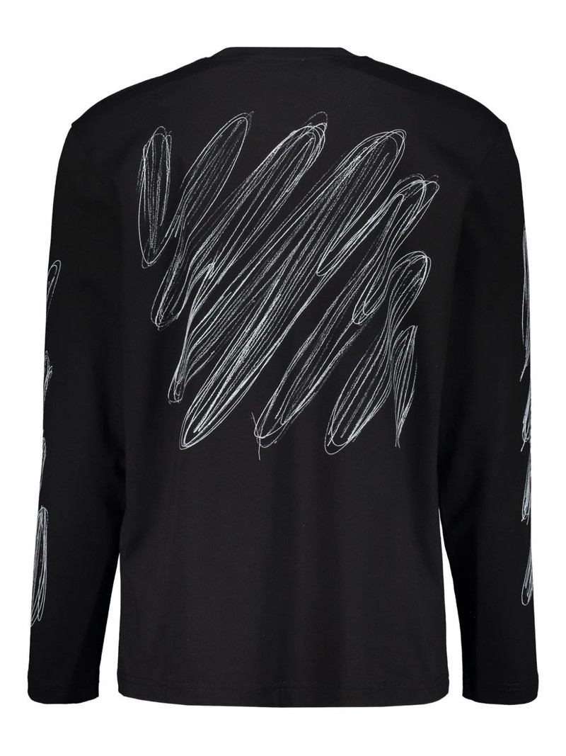 Off-White long-sleeve pattern T-shirt outlook