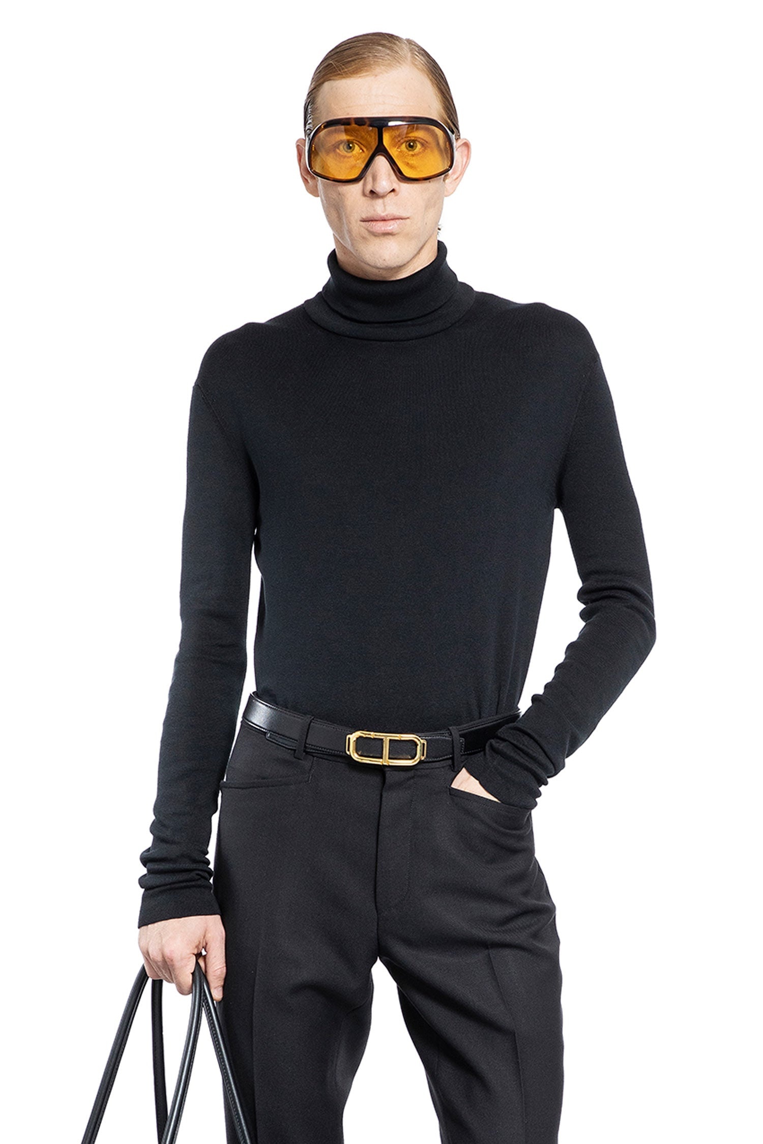 Cotton-Jersey-Stitch-Roll-Neck-Sweater - 5
