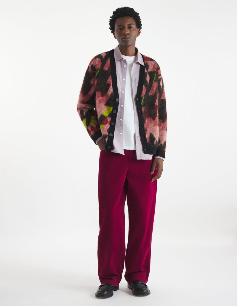 Maison Kitsuné GRAPHIC MOHAIR JACQUARD CARDIGAN outlook