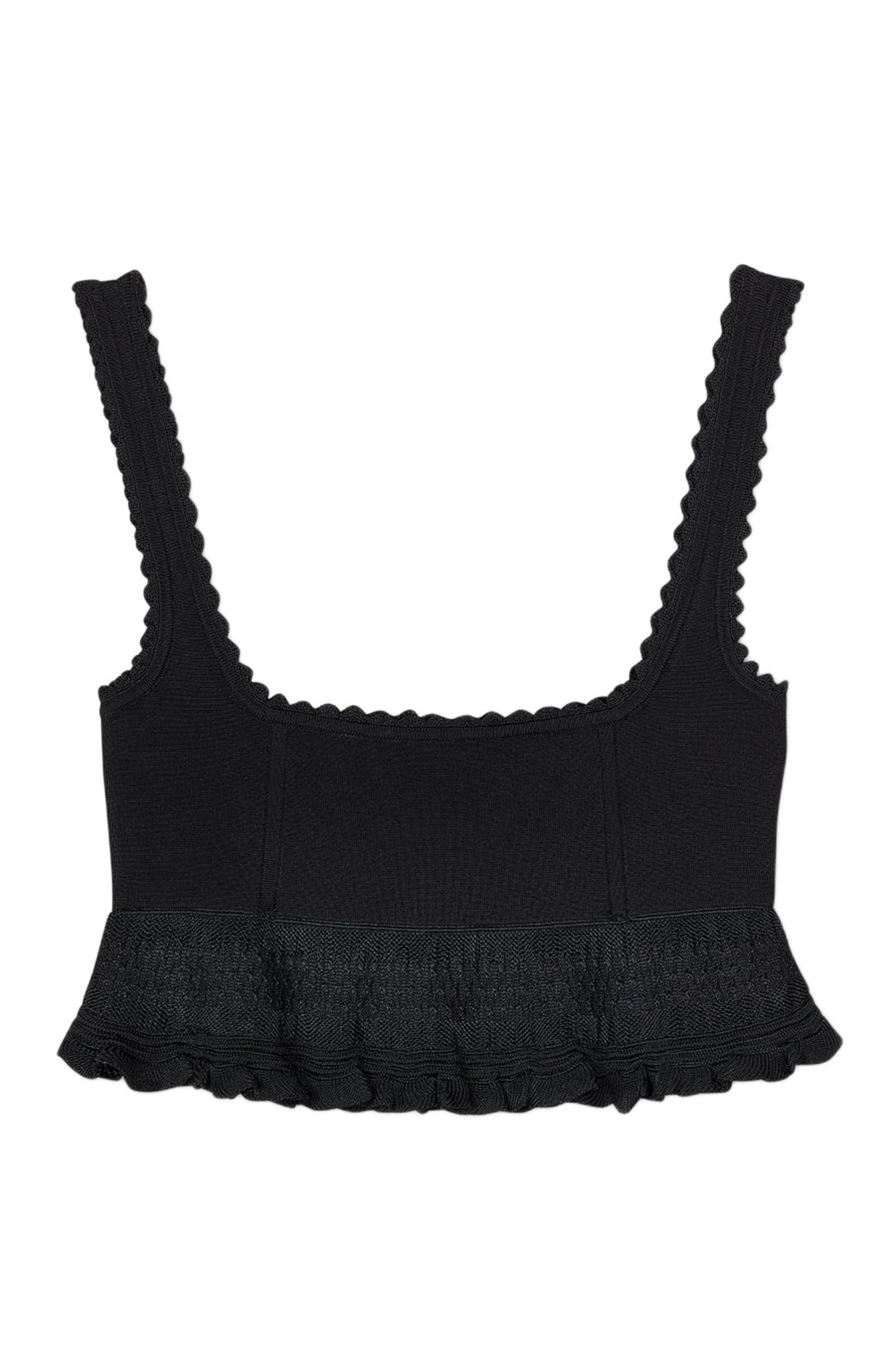 SANDRO Ruffled top in Black at Nordstrom - 7
