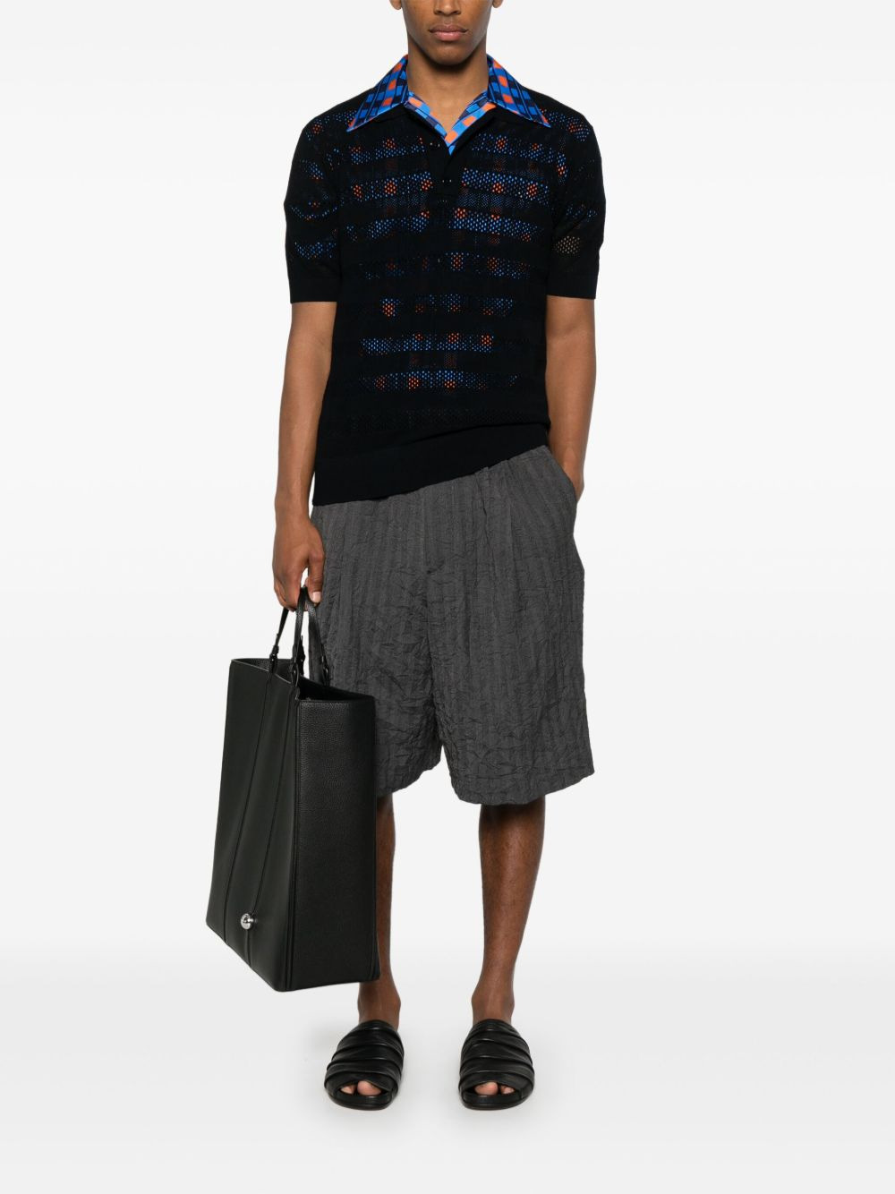 Dries Van Noten Men Short Sleeve Polo Shirt - 4