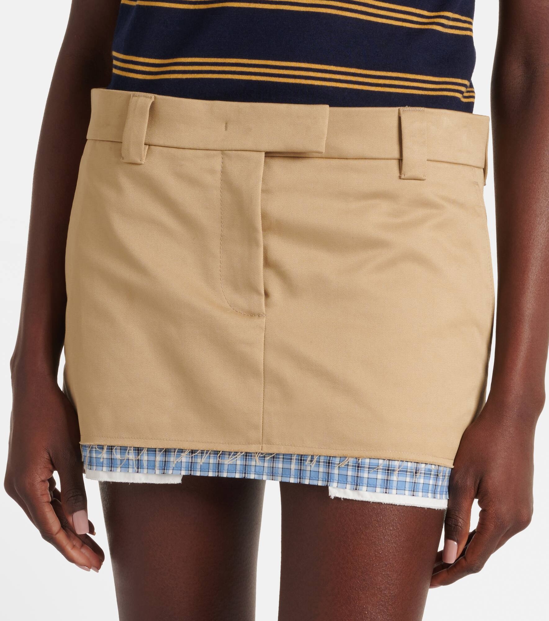 Cotton miniskirt - 4